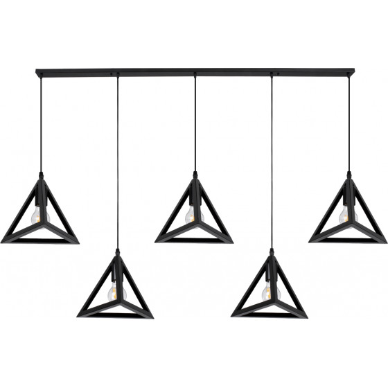 GloboStar TRIANGLE �������� �������� ��������� ������ �������� 5 x E27 ����� ��������� ������ �170 x �22 x Y130cm - (00608)
