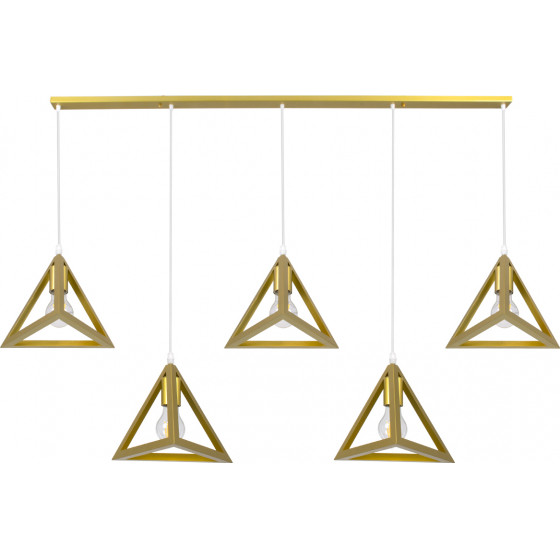 GloboStar TRIANGLE �������� �������� ��������� ������ �������� 5 x E27 ����� ��������� ������ �170 x �22 x Y130cm - (00610)
