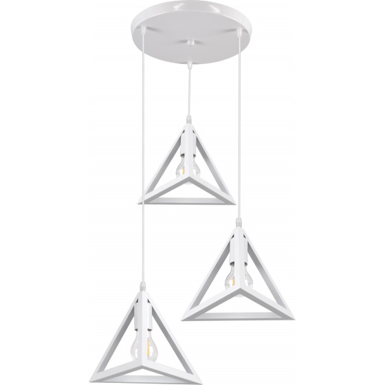 GloboStar TRIANGLE �������� �������� ��������� ������ ������� 3 x E27 ����� ��������� ������ �49 x Y130cm - (00617)