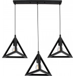 GloboStar TRIANGLE �������� �������� ��������� ������ ������� 3 x E27 ����� ��������� ������ �70 x �22 x Y130cm - (00621)