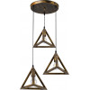 GloboStar TRIANGLE �������� �������� ��������� ������ ������� 3 x E27 ���������� ��������� ������ �49 x Y130cm - (00619)