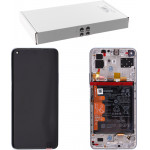 HUAWEI P40 LITE 5G ����� + TOUCH SCREEN + LENS + FRAME + BATTERY SILVER SERVICE PACK - (02353SUQ)