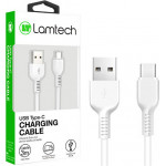 Lamtech Datacable Type C 3M White - (LAM111702)