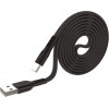 Lamtech TYPE-C Flat Charging Cable 1M Black - (LAM111801)