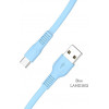 Lamtech TYPE-C Flat Charging Cable 1M Blue - (LAM111832)
