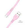 Lamtech TYPE-C Flat Charging Cable 1M Pink - (LAM111825)