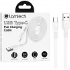 Lamtech TYPE-C Flat Charging Cable 1M White - (LAM111818)