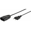 Vivanco Euro Extension Cable With Shutter 3M Black - (22130)