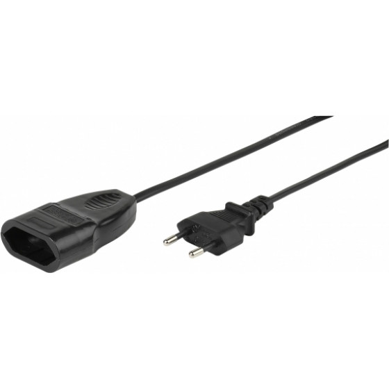 Vivanco Euro Extension Cable With Shutter 3M Black - (22130)
