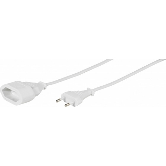 Vivanco Euro Extension Cable With Shutter 3M White - (22129)