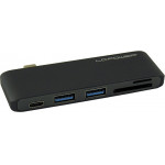 LC-Power Usb 3.0 Hub 2 -Port USB-C (�����) - (LC-HUB-C-MULTI-2A)