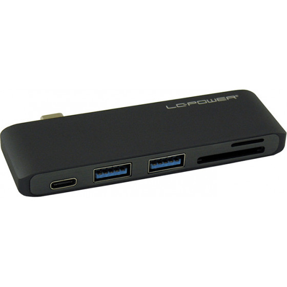 LC-Power Usb 3.0 Hub 2 -Port USB-C (�����) - (LC-HUB-C-MULTI-2A)