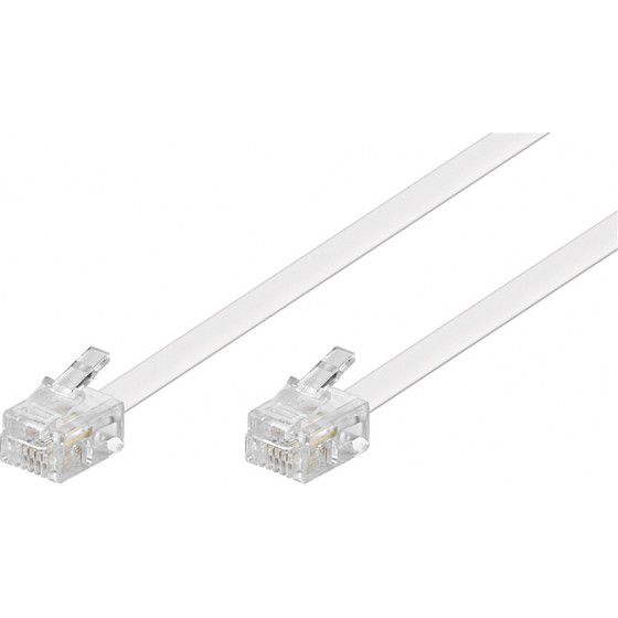 Goobay ������� ��������� RJ11 6P4C, CCA, 10m, ����� - (93063)