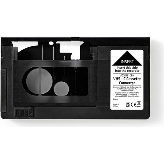 Nedis VCON110BK Vhs Converter VHS-C To Vhs BLACK