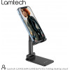 Lamtech 2IN1 Folding Desktop Stand For Smartphones And Tablets Black - (LAM111689)