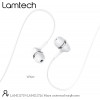 Lamtech Fashionable 3,5MM Earphones With Mic White - (LAM111726)