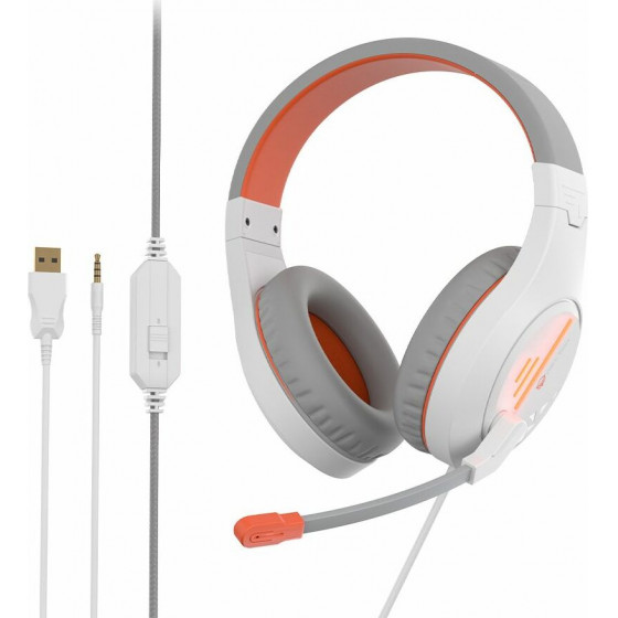 Meetion MT-HP021 Gaming Headset White + Orange