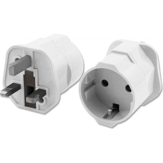 Powertech ���������� �������� Uk �� German type, 13A, ������ - (PT-991)
