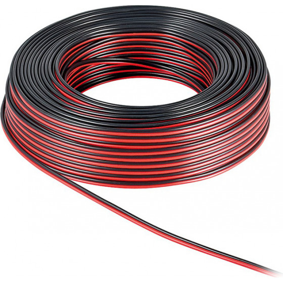 Powertech ������� ���� 2x 0.75mm� CCA, 10m, ����� & ������� - (CAB-SP004)