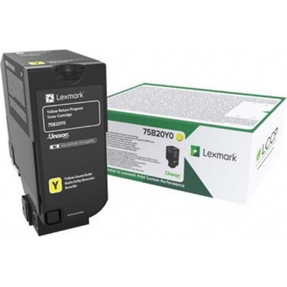 Lexmark Toner Yellow CS727, CS728, CX728 - (75B20Y0)