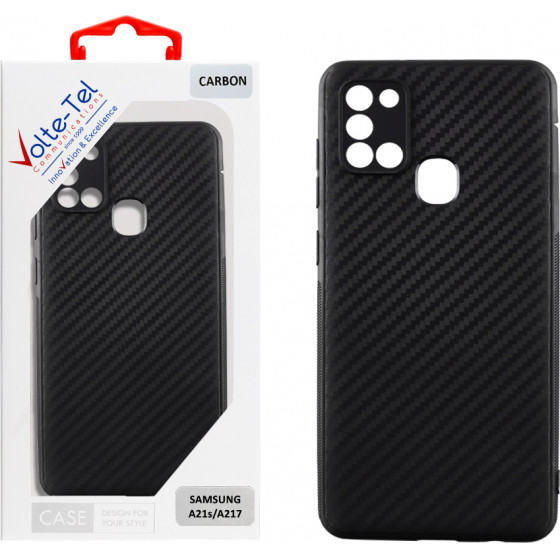 Volte-Tel ���� Samsung A21s A217 6.5'' Carbon Camera Protective BLACK - (5205308309151)