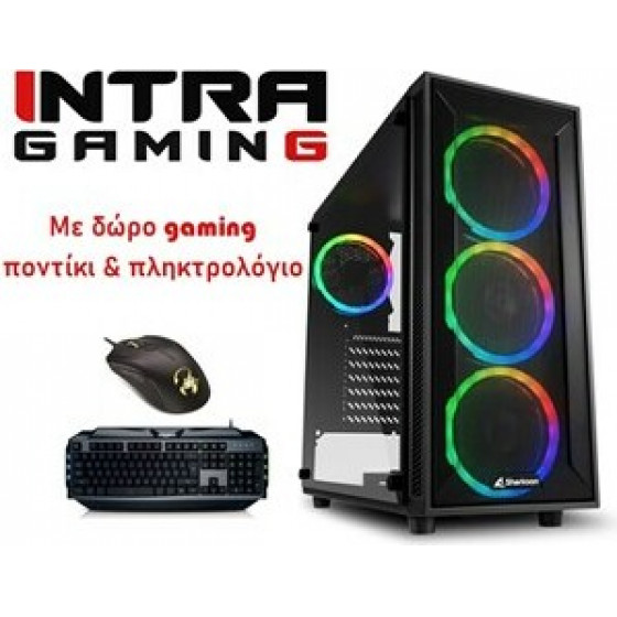 Intra Pc Gaming, Intel Core i5 11400F, 16GB DDR4 3200MHz, Nvidia Vga Gtx 1650 4GB/GDDR6, 500GB Ssd NVME, Lan GB, Midi TOWER, 500W PSU, Ms WIN10 HOME, 3YW. - (�����00063944)