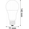 Avide Hl Globe A70 16W E27 Ew 2700K - (ABG27EW-16W-AP)