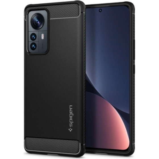 Spigen Rugged Armor Xiaomi 12 Pro Black Backcover - (ACS04361)