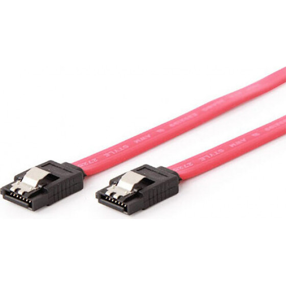 Cablexpert Serial Ata Iii 30CM Data Cable Metal Clips - (CC-SATAM-DATA-0.3M)