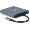 Cablexpert Usb TYPE-C 6-IN-1 MULTI-Port Adapter Space Grey - (A-CM-COMBO6-01)