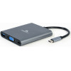Cablexpert Usb TYPE-C 6-IN-1 MULTI-Port Adapter Space Grey - (A-CM-COMBO6-01)