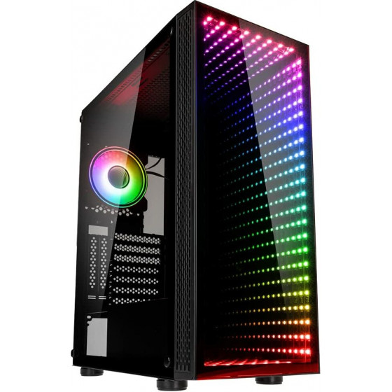 Kolink Void Rift Argb Midi-Tower Black Tempered Glass Infinity Mirror Pc Case - (GEKL-100) - (5999094004351)