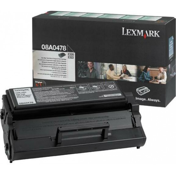 Lexmark Toner Laser Black 6K Pgs - (08A0478)