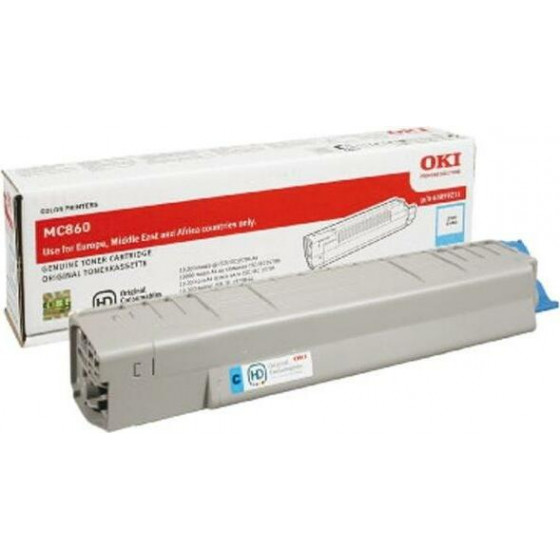Oki Toner Laser Cyan - 10K Pgs - (44059211)