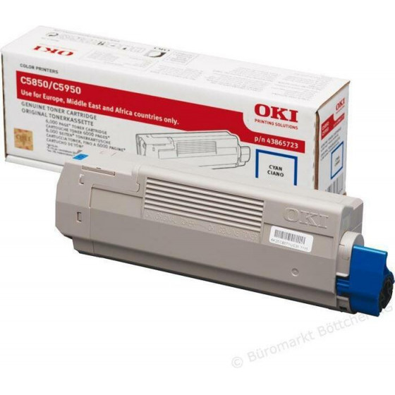 Oki Toner Laser Cyan 6K Pgs - (43865723)