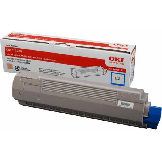 Oki Toner Laser Cyan 8K Pgs - (44059107)