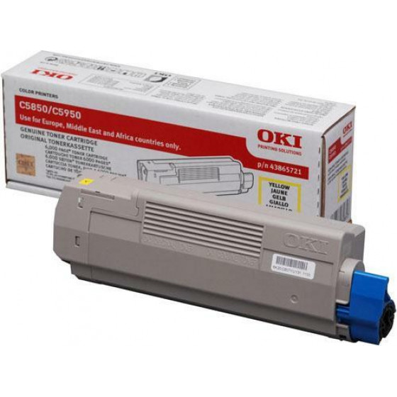 Oki Toner Laser Yellow 6K Pgs - (43865721)