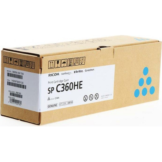Ricoh Toner Laser SPC360HE Cyan 5k Pgs - (408185)