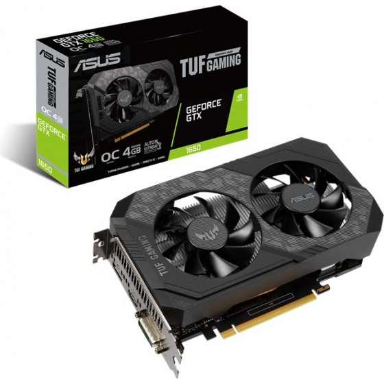 Asus Vga TUF-GTX1650-O4GD6-GAMING, 4096MB, GDDR6 - (90YV0EH0-M0NA00)