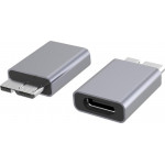 Powertech ���������� Usb 3.0 Micro B �� USB-C ������ ���� - (PTH-067)