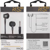 NSP Hands Free Stereo Universal 3.5mm 1.2m Ultra Bass HN30 With Remote And Mic GREY