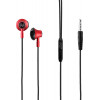 NSP Hands Free Stereo Universal 3.5mm 1.2m Ultra Bass HN30 With Remote And Mic RED