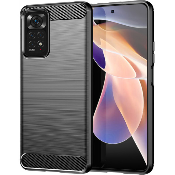 Powertech ���� Carbon ��� Xiaomi Note 11 5G/M4 Pro 5G, ����� - (MOB-1731)