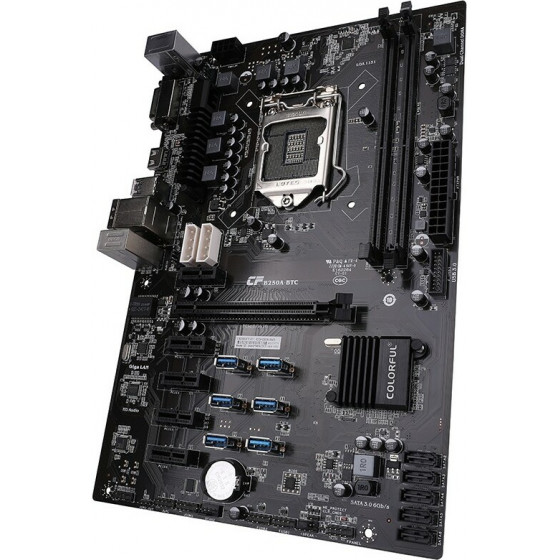 Colorful C.B250A-Btc V21 - DDR4 7th/6th Gen Intel Socket 1151 - 12 x Vga Cards Mining Motherboard - (110003187501)