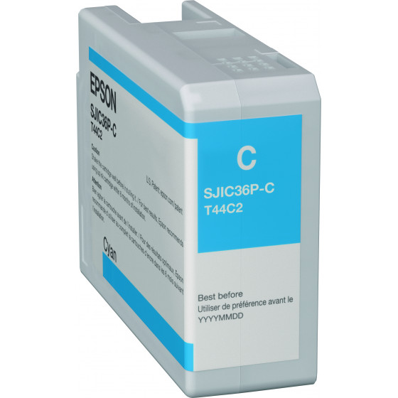 Epson Cyan Crtr Colorworks C6000/6500 - (C13T44C240)