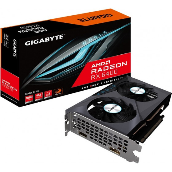 Gigabyte Vga GV-R64EAGLE-4GD, 4GB ,GDDR6 - (GV-R64EAGLE-4GD G10)