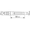 Lampa ���� Moto Nail ����� 12V Cob Led M8 50x10mm - 2 TEM. - (91627)