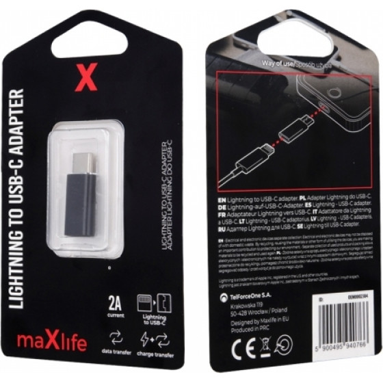 Maxlife Adapter Lightning To Type C - (OEM0002304)