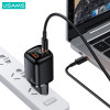 Usams ��������� ������ CC152 �� �����, USB-C & USB, PD & QC, 33W, ������ - (CC152TC01)