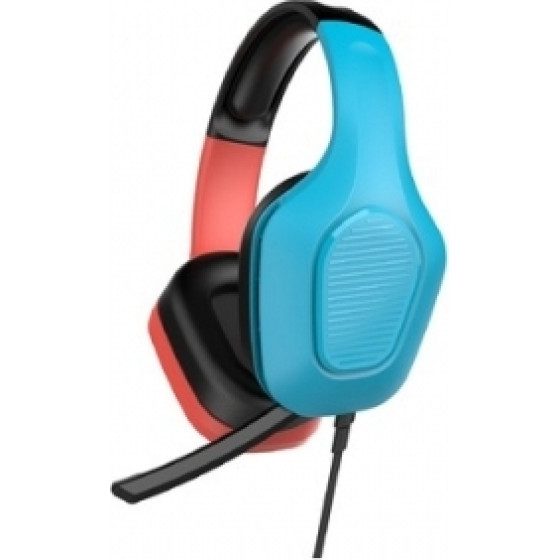 Muvit Gaming Stereo Headphones 3.5mm Jack 2m Cable Nintendo Switch Blue Red - (MGH101)